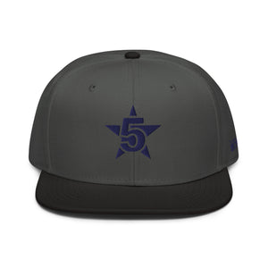 100% D.P 5 Star Level #8 Flat Embroidery Snapback Hat