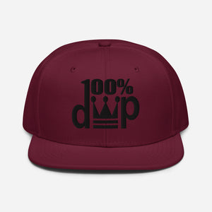 100% D.P Logo 2A Snapback Hat