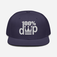 100% D.P Logo 2 Flat Embroidery Snapback Hat