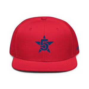100% D.P 5 Star Level #6 Flat Embroidery Snapback Hat