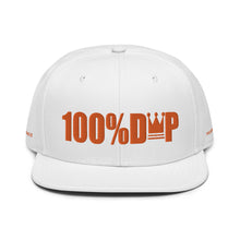 100% D.P Bold Logo (words left & right ) #1 Flat Embroidery Snapback Hat