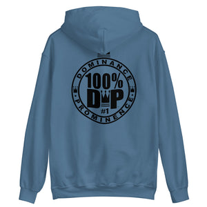 100% D.P Bold Circle Crown (Front & Rear print) Unisex Hoodie