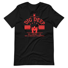 100% D.P DIG DEEP Lift Heavy Squat Man Logo Team color 3 Short-Sleeve Unisex T-Shirt