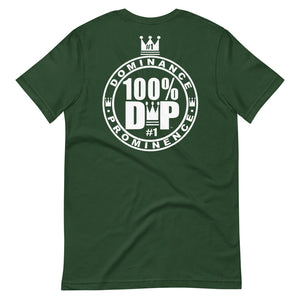 100% D.P Logo Tag (Front & Rear print) Short-Sleeve Unisex T-Shirt