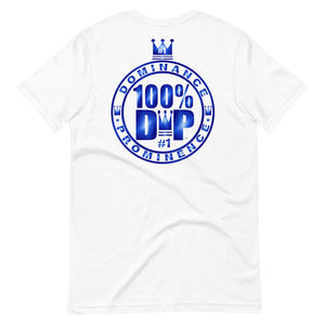 100% D.P DOMINANCE PROMINENCE Logo Tag (Front & Rear print) Short-Sleeve Unisex T-Shirt