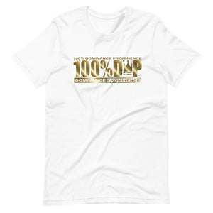 100% D.P Logo Tag GOLD (Front & Rear print) Short-Sleeve Unisex T-Shirt